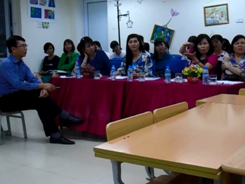 Sở GD&ĐT Quận Long Biên chỉ đạo rút kinh nghiệm và trao đổi về việc ứng dụng công nghệ thông tin trong dạy học tại trường THCS Đô thị Việt Hưng 